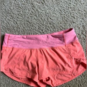 Lululemon coral shorts size 6